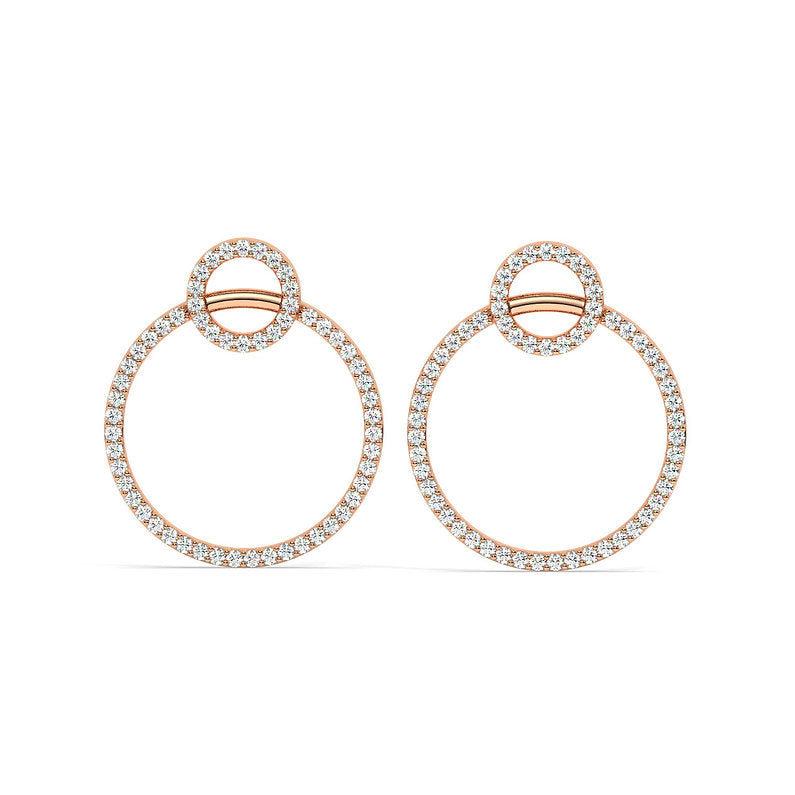 The timeless earring that showcases the mastery of this fine piece where subtle meets statement with our detachable round tops. A beautiful piece which is functional enough to pair with various outfits owing to its simple charm.