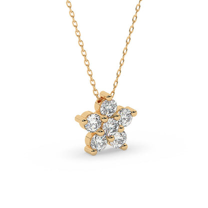 Small but mighty, this elegant and sweet white gold diamond flower pendant is an everyday essential for the ‘new normal’ of luxury. Graceful and timeless, this stunning 16-inch necklace looks beautiful on its own or paired in a set or stack. It rests gracefully on your neck and brings that extra bit of sparkle to any jewelry lovers collection.